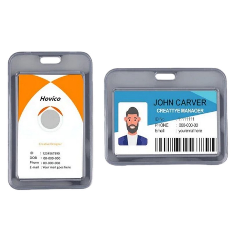 Clear ID Name Badge Holder