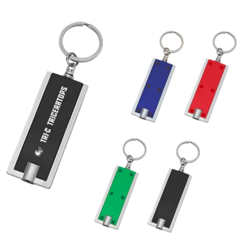 Glow LED Torch Keyring