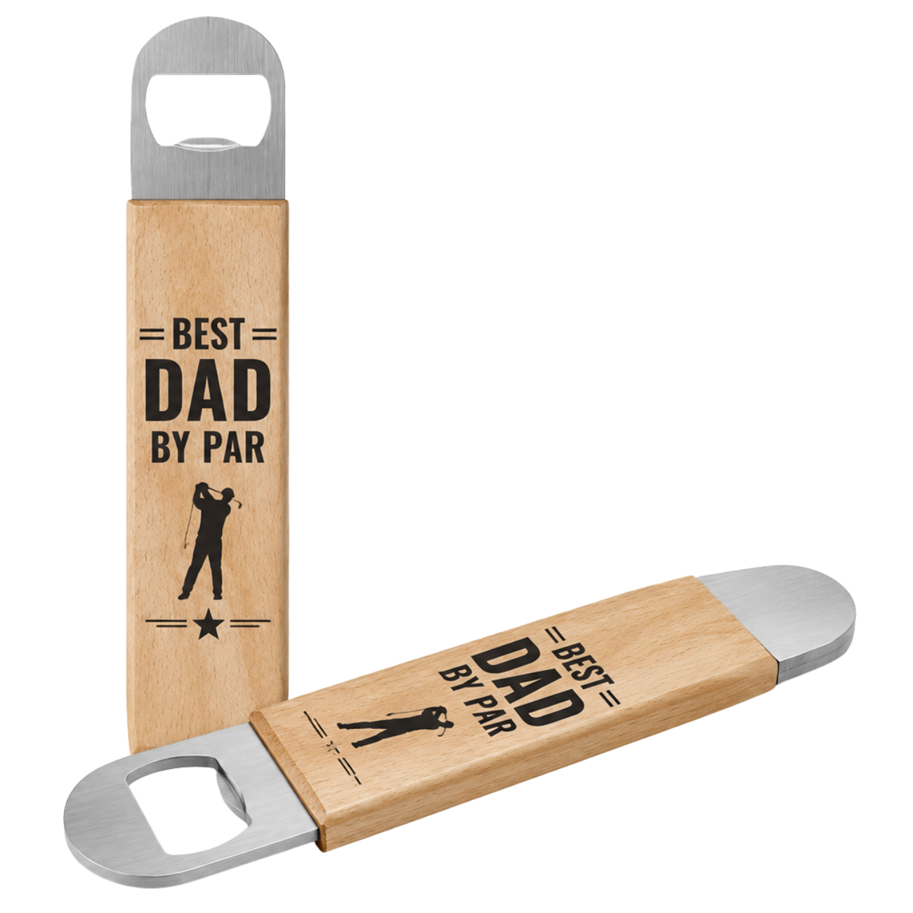 Wooden bottle opener