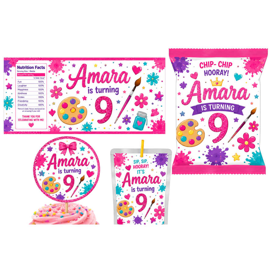 Additional Personalised Party Items