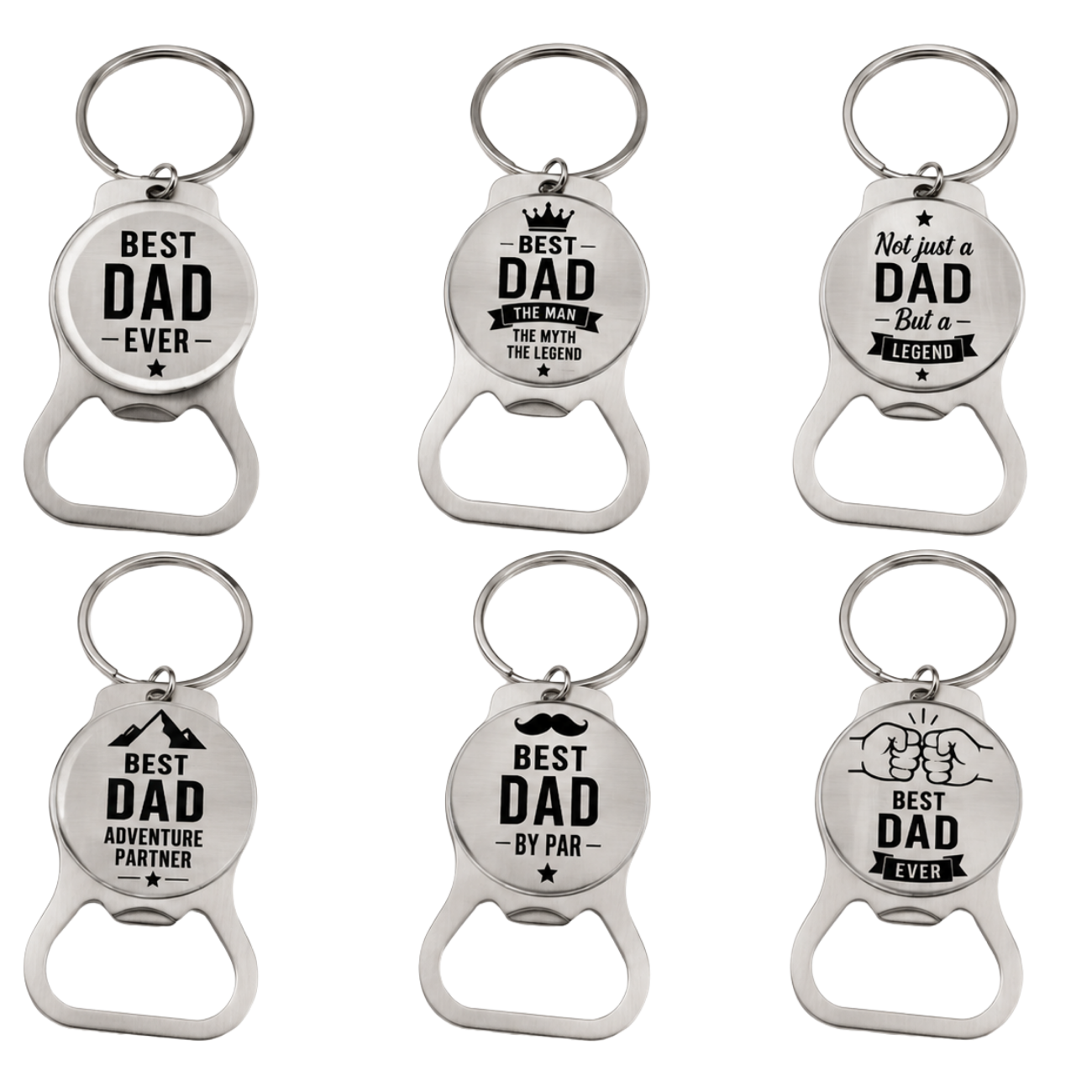 Stylish stainless steel bottle opener keyrings
